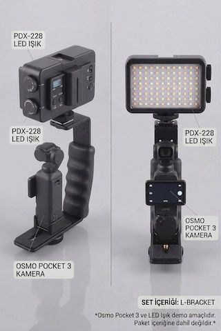 Djı Osmo Pocket Ve Insta360 İçin Çok Amaçlı Işık Montaj Aparatı