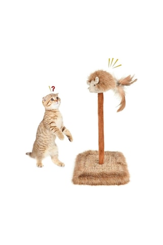 Süslüpati Sesli Oyuncaklı Kedi Tırmalama Tahtası
