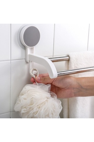 Novahub Pratik 2 Çubuklu Banyo Havlu Askısı - 3kg Taşıma Kapasitesi, Güçlü Diğer