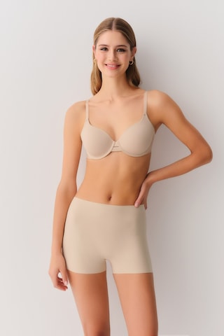 Suwen Invisible Lazer Kesim Şort Külot Sw9939089 Ten