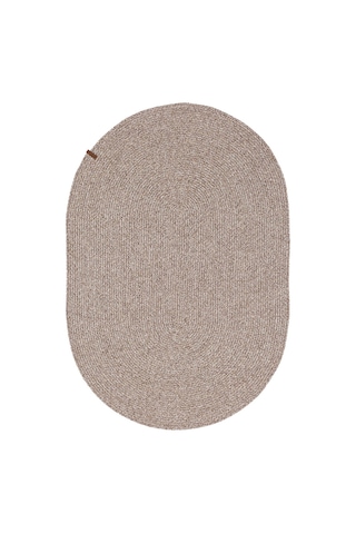 Cesta El Yapımı Örgü Natural Kilim 50x80 4013 Natural