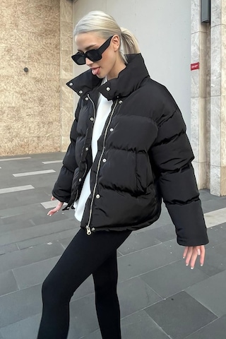 Madmext Siyah Oversize Basic Mont Mg1549