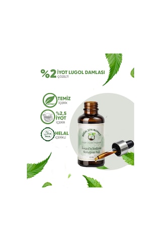 İyot Damlası %2'lik 30 Ml Damlalıklı Şişe Lugol Çözeltisi %2