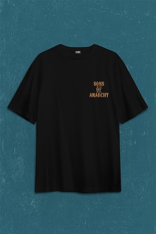 Anarşi Eylem I How To Draw The Sons Of Anarchy Sırt Ön Baskılı Oversize Tişört Unisex T-shirt 001