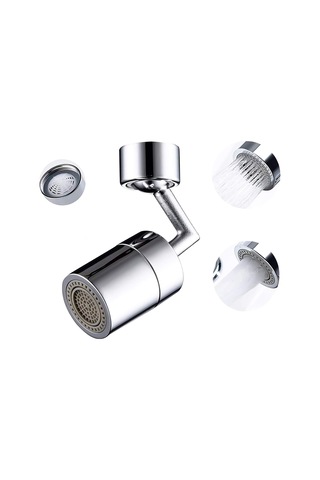 Qianfan Evrensel Sıçrama Filtresi Musluk, 720 Büyük Açılı Gümüş