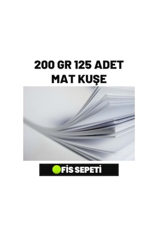 A4 Mat Kuşe 200 Gr 125 Adet