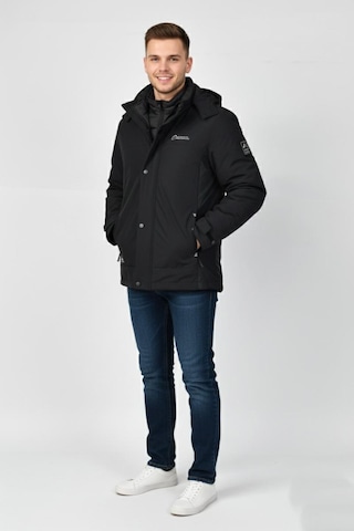 Dynamo Erkek Kapüşonlu Spor Mont 2 Parça Regular Fit 3362 Bgl-st04898 Siyah