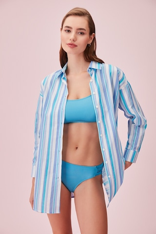 Suwen Greta Tunik Sba24320642 Turkuaz Çizgili Turkuaz