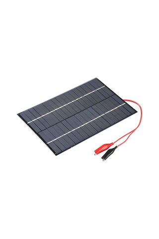 Moveevo 18v 4.2w Polikristal Silikon Güneş Paneli - Taşınabilir Dışarıda Kullanıma Uygun, Ahtapot Klembi İle Dıy Şarj Cihazı