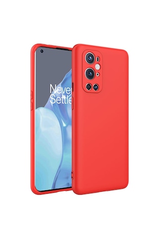 One Plus 9 Pro Kılıf Zore Mara Lansman Kapak Kırmızı