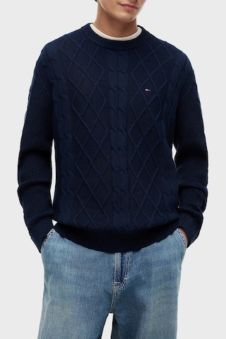 Tommy Jeans Pamuklu Regular Fit Kazak Erkek Kazak Dm0dm23405 C1g Lacivert