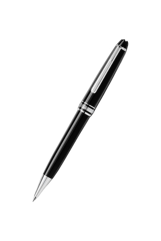 Montblanc Meisterstück Platin Kaplamalı Classique Mekanik Kalem, Siyah