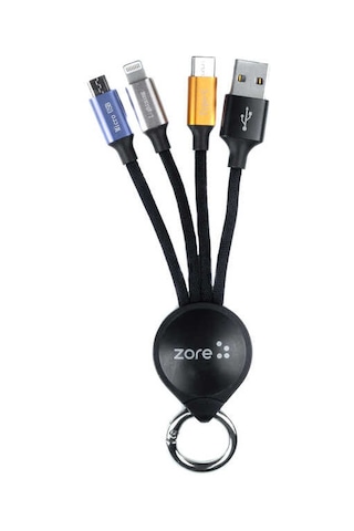 Ardemix Siyah Oks 3 İn 1 Usb Kablo