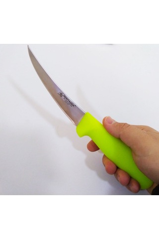 Heritagen Kıvrık Sıyırma Bıçağı 15 cm Kasap Et Kemik Kemiksiz Bıç Çok Renkli
