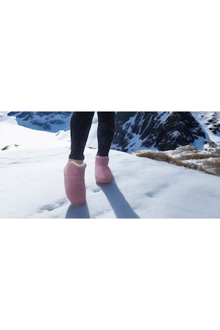 Ortopedik Yumuşacık Kışlık Hafif Taban Ev Botu Ve Pandufu PEMBE