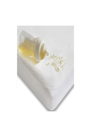 Bebesi Micro Fitted Full Kenarlı Su Sıvı Geçirmez Alez Çocuk Bebek 5 Ölçü Beyaz