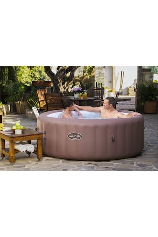 Lay-z-spa 6001g Hawaii Smart Airjet Enerji Tasarruflu Şişme Spa Havuzu, Mobil Uygulama Kontrollü, 4-6 Kişilik Mor
