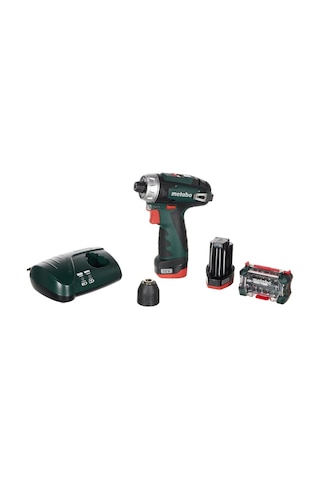 Metabo Powermaxx BS 12V Şarjlı Matkap + Çift Akülü Bez Çantalı Set 600079510