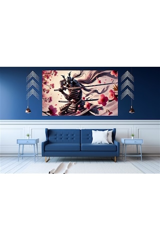 Ti-play Keskin Kılıc 60x90cm Modern Samuray Pvc Çerçevesiz Tablo