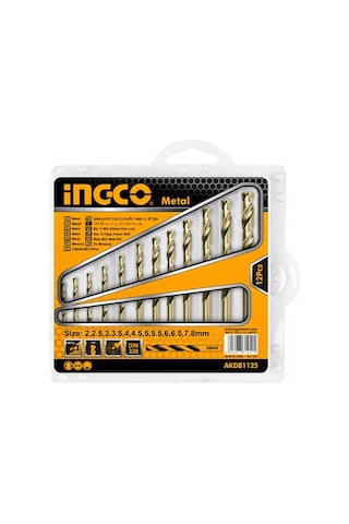 Ingco AKDB1125 12'li HSS Matkap Ucu Seti