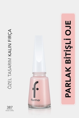 Flormar Sedefli Parlak Oje (PEMBE) - Nail Enamel - 397 Rose Coral - 8682536035972
