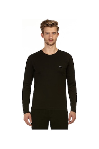 Vigoss Battal Erkek Sweatshırt B44221-03370 - Siyah