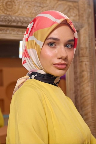 İpekhan Marrakech Koleksiyon Soft Eşarp 1211 - 13 Ekru/siyah Ekru/siyah