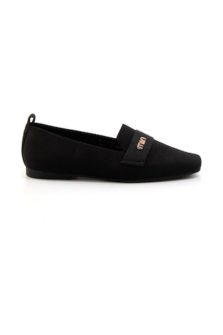 Bambi Siyah Kadın Loafer Ayakkabı K01327023382 Siyah