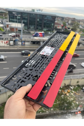 Sarı Kırmızı Özel Tasarım Lüks Pleksi Plakalık