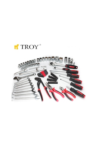 Troy 21910 Profesyonel Lokma - Anahtar - Alet Seti 110 Parça Me