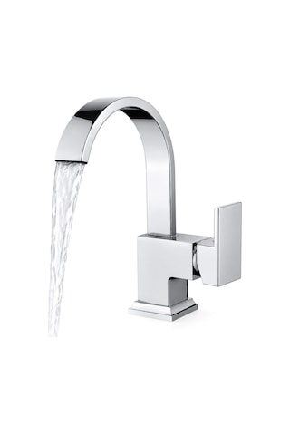Sardıcı Şelale Lavabo Bataryası Krom Çift Su Girişli 5 Yıl Garantili