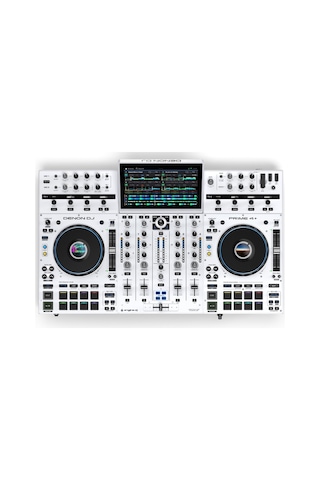 Denon Prıme 4 + Whıte İkinci Nesil Profesyonel 4-kanal Dj Controller, Standalone Player, Engine Prime Sistemi Beyaz