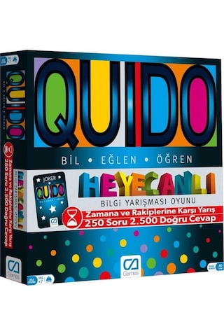 5046 Ca Games. Quido - Bilgi Yarışması Oyunu / +7  Yaş
