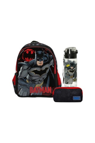 Anaokulu Çantası , Muggle Çift Gözlü Kalem Çantası - Suluk&matara Çok Renkli