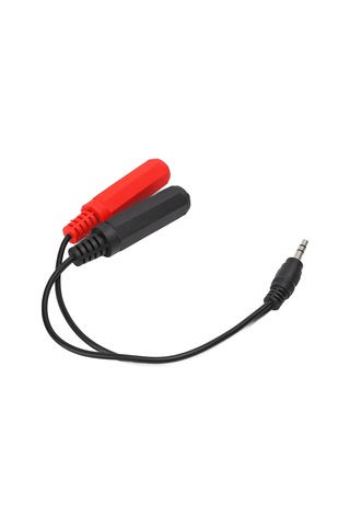 Ximistore9 20cm Uzunlukta Esnek Kordonlu 3.5mm Erkekden Çift 6.35mm Dişeye Ses Adaptörü - Sinyal Kaybı Azaltan, Plug & Play Ses Kablo Dönüştürücü