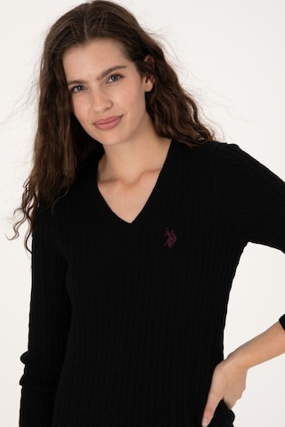 U.s. Polo Assn. Kadın Siyah Kazak /triko 50313625-vr046 Siyah