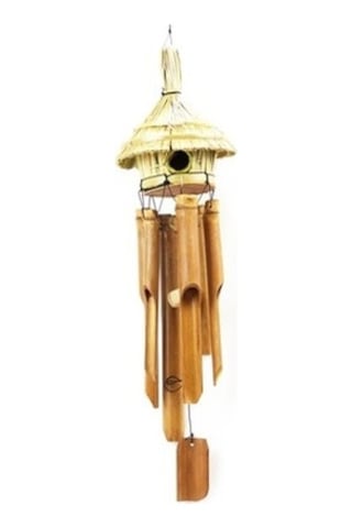 Kuş Yuvası Rüzgar Çanı Bambu