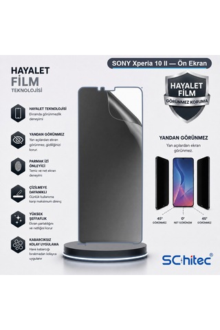 Xperia 10 Iı Uyumlu Ön Yüzey Hayalet Privacy Hidrojel Ekran Koruyucu 79101359