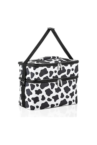 Ns Reliable Kamp Piknik Termal Soğutucu Yalıtımlı Buzluk Termos Çanta - 960 Dalmaçya Desenli Çok Renkli