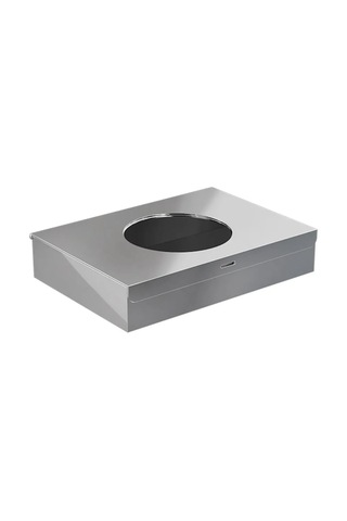 Hijyen Poşetlik, 13 X 2.5h X 9cm - Parlak Paslanmaz Çelik Parlak Paslanmaz Çelik