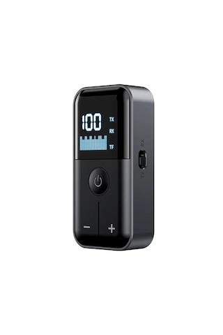 M20 2 Si 1 Arada Bluetooth 5.4 Transmitter Ses Alıcı & Verici 3.5mm Aux, Micro Sd Kart Çalar, Led Ekranlı Kablosuz Adaptör, Dahili Pil, Araba, Tv, Pc & Hoparlör İçin Stereo Müzik Aktarıcı