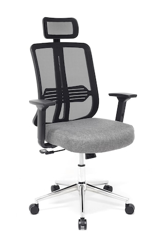 Zeon Büro Ofis Sistemleri // Comfort Dark Gray Ofis Koltuğu Makam Koltuğu Çalışma Koltuğu Siyah - Gri