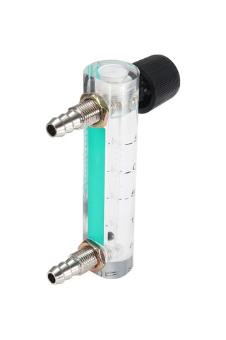 Oksijen Hava Gazı İçin Kontrol Valfı İle 0-1.5lpm Oksijen Akış Ölçer Flowmeteter