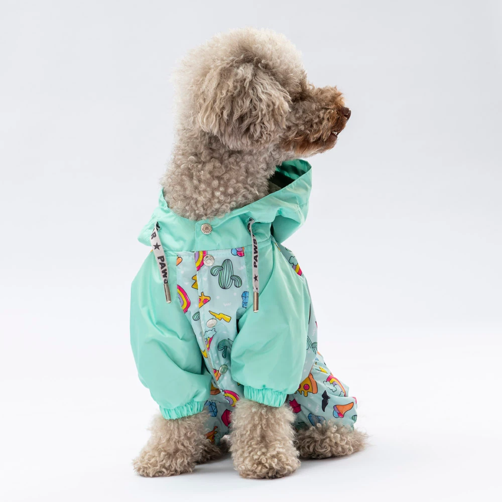 Tokyo Polarlı Kedi Köpek Tulum Yağmurluk