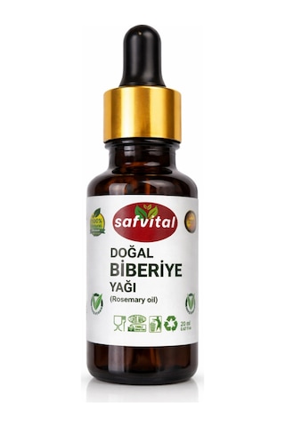 Safvital Biberiye Yağı 20 Ml - Saç Ve Cilt Bakım & Aromaterapi Bitkisel Kullanıma Uygun Saç Derisi Bakım Yağı