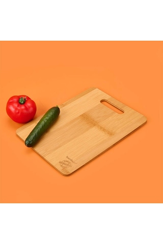 Bambum Plank Küçük Kesme Ve Steak Tahtası Açık Renk Ahşap