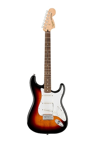 Squier 0378000500 Affinity Stratocaster Elektro Gitar 3-color Sunburst Laurel Klavye Geleneksel Sunburst Ve Seramik Manyetikler