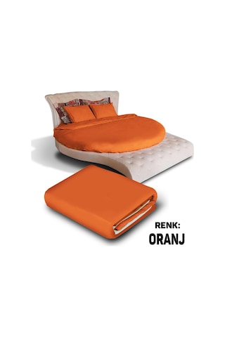 Sofaroom Yuvarlak Nevresim Takımı Oranj