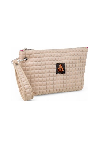 Bilik Deri Scuba Bej Kadın Portföy & Clutch Çanta Yeliz Bej