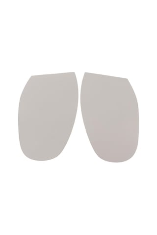 Homyl 1 Çift Kauçuk Yarım Taban Değiştirme Kaymaz Beyaz Beyaz